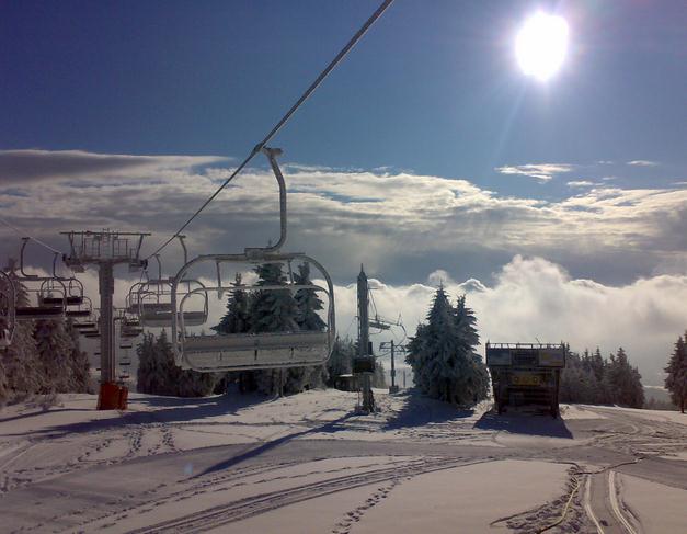 Ski centrum Říčky - na vrcholu