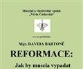 Pednka Mgr. Davida Barton REFORMACE