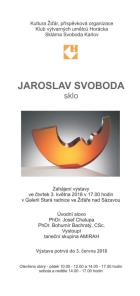 JAROSLAV SVOBODA - SKLO