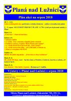 Program na srpen 2018