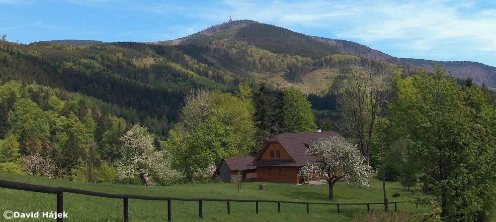 Pohled na Lysou horu /modr� TZ Ostravice-d�evjanka "U zbuja"/ David H�jek