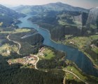 letecký pohled na přehradu Šance 
(klikni pro zvětšení)