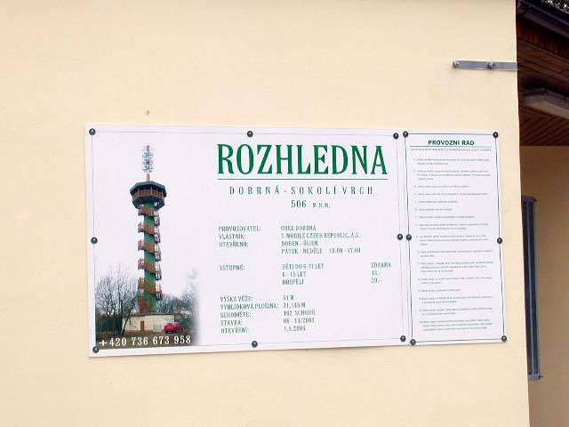 ROZHLEDNA NA SOKOL�M VRCHU NAD D���NEM