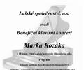 Benefin klavrn koncert Marka Kozka