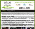 Kulturn� program na leden 2014