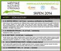 Kulturn program na srpen 2014