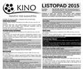 Program kina na listopad 2015