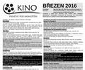 Program kina na b�ezen 2016